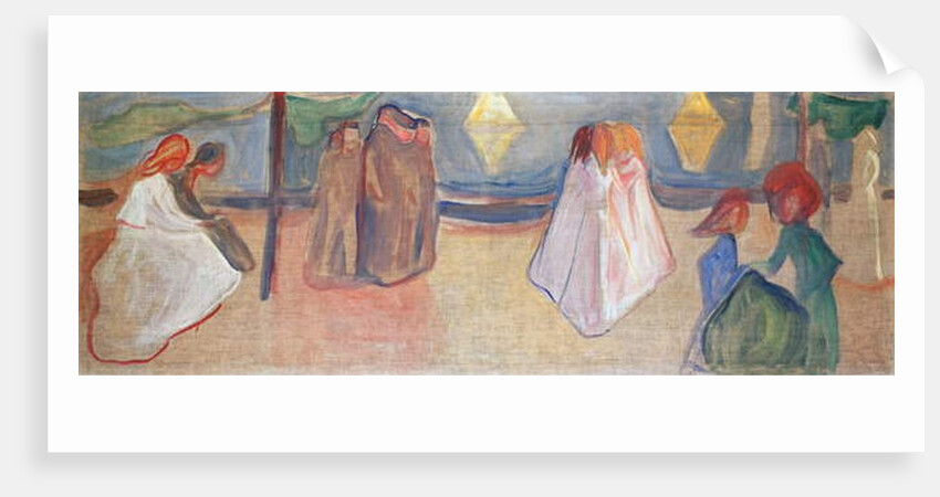 Summer night, 1906-1907 by Edvard Munch