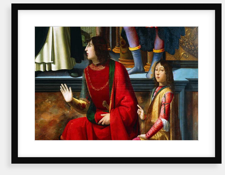 Pandolfo IV Malatesta and Carlo Malatesta by Domenico (1449-94) Ghirlandaio