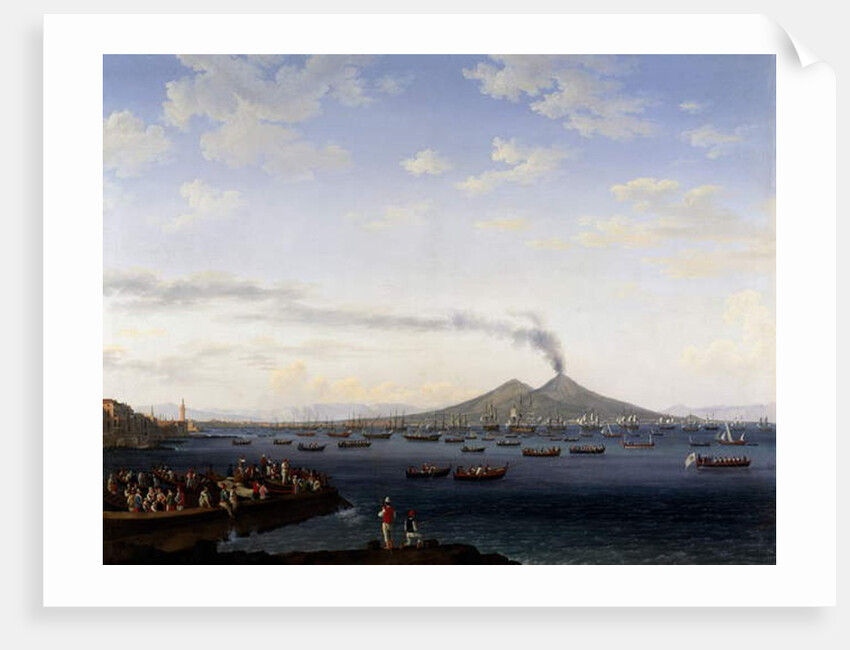 The return of the fleet from Algeria to the Bay of Naples, 1787 by Jacob-Philippe Hackert