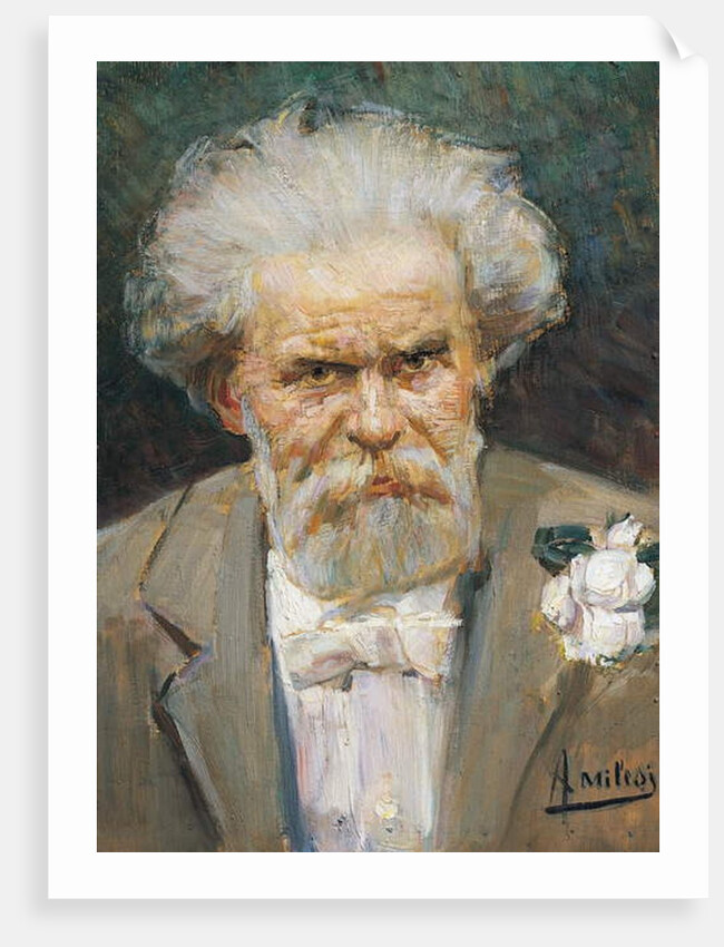 The Italian poet Giosue' Carducci by Alessandro Milesi