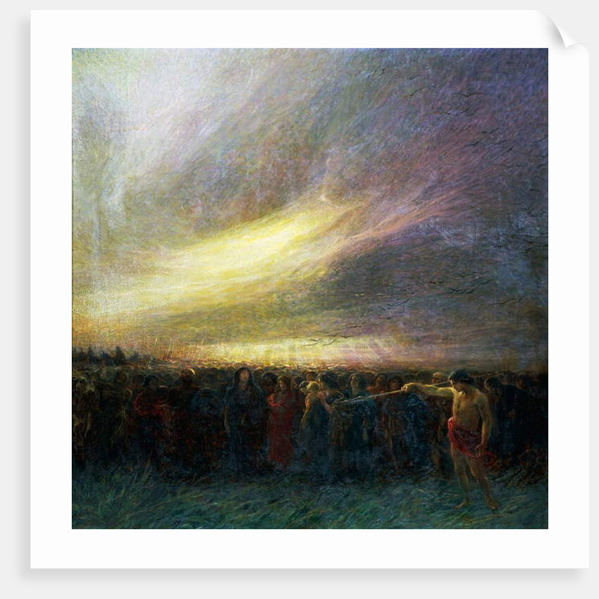 Migrations of men, 1904, by Plinio Nomellini by Plinio Nomellini