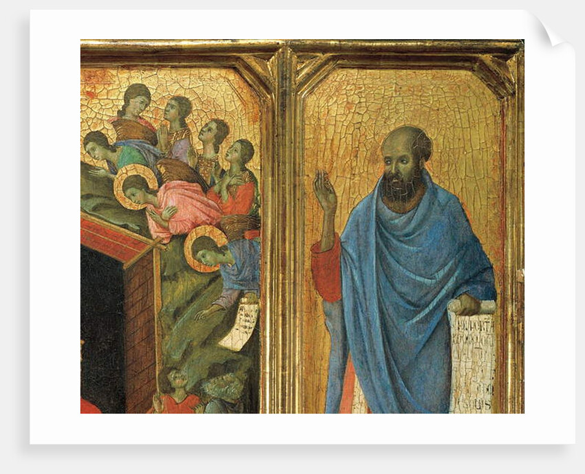 Detail of Predella panel, Altar-Piece of Maesta di Siena.. by Duccio di Buoninsegna