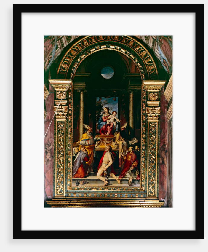 Madonna and Child Enthroned with Saint Anthony by Bartolomeo Passarotti