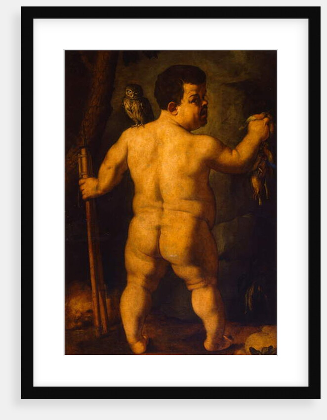 Double portrait of the dwarf Morgante: full view from behind by Agnolo di Cosimo Bronzino