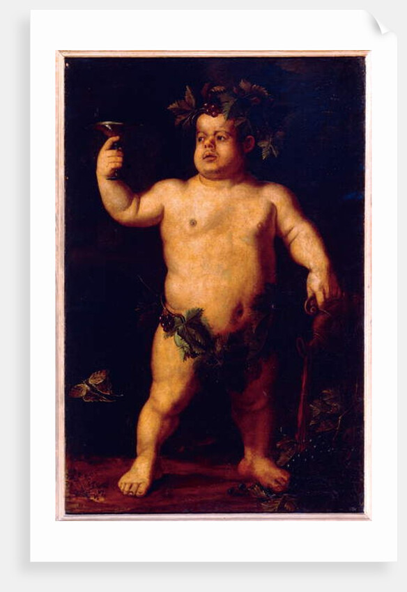 Portrait of the dwarf Morgante as Bacchus by Agnolo di Cosimo Bronzino
