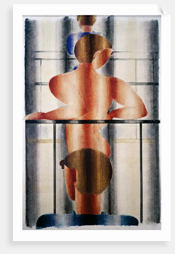 Railing scene, 1932 by Oskar Schlemmer