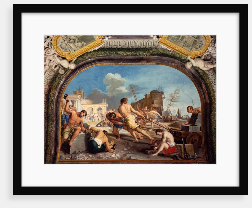 Foundation of Pesaro, detail, 1772 by Gregorio Lazzarini