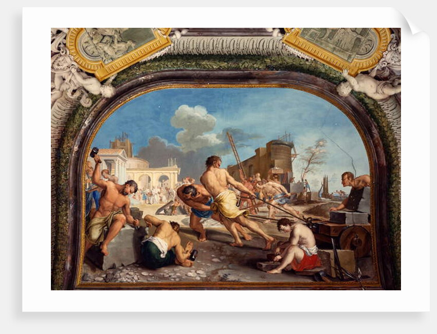 Foundation of Pesaro, detail, 1772 by Gregorio Lazzarini