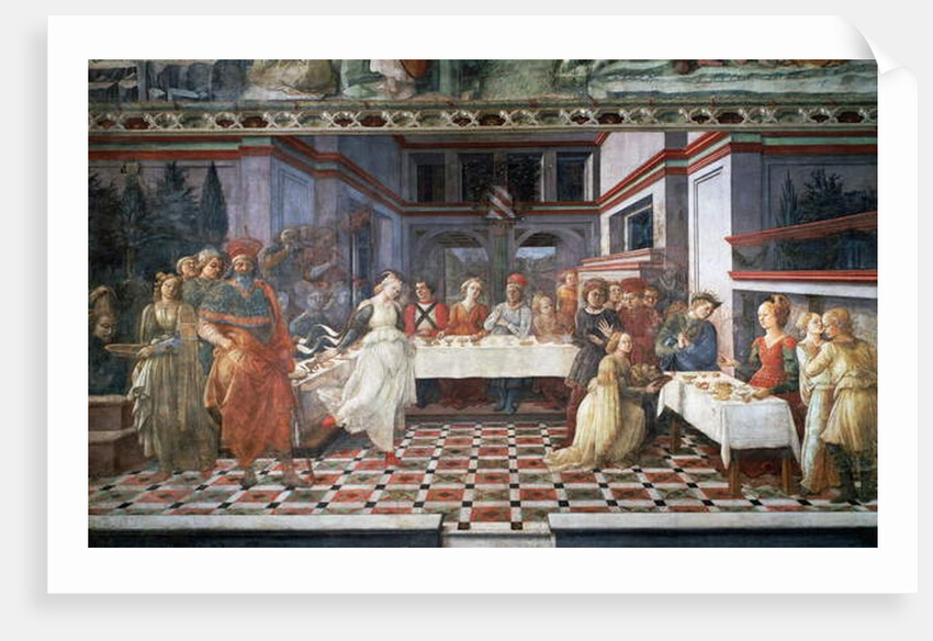 Herod's Banquet or Dance of Salome by Filippino Lippi