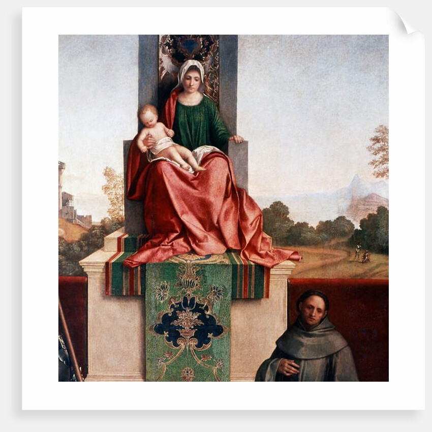 Madonna and Child between Saint Nicasius and Saint Francis, also known as Castelfranco Madonna, c.1502 by Giorgione