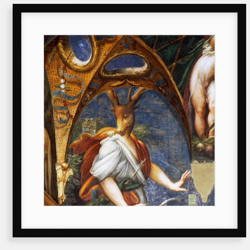 Actaeon turned into stag by Diana by Parmigianino