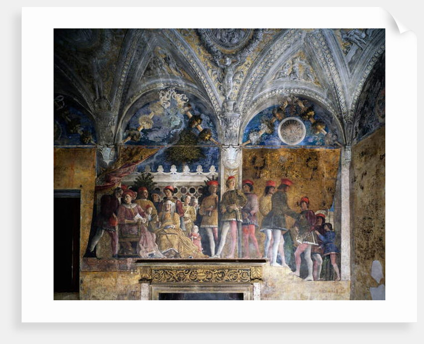 Ludovico Gonzaga, Marsilio Andreasi, Barbara of Brandenburg with her daughter Paula and Rodolfo Gonzaga, 1465-1474 by Andrea Mantegna