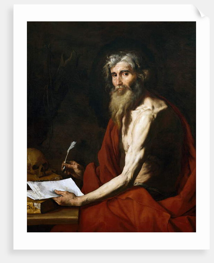 St. Jerome, 1651 by Jusepe de Ribera