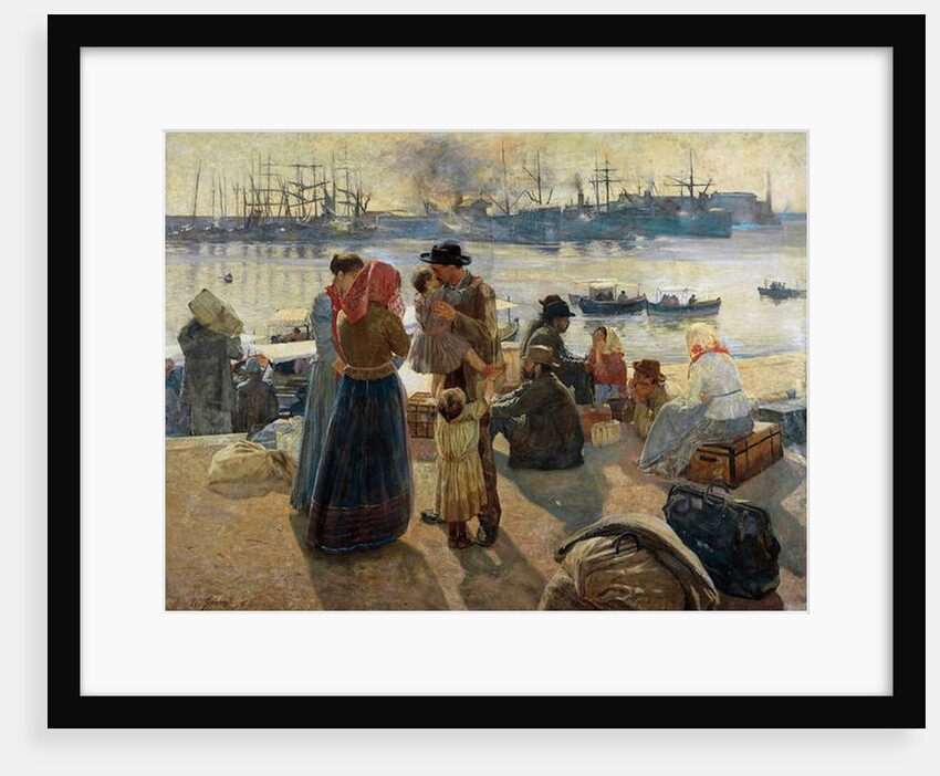 Emigrants, 1894 by Raffaello Gambogi