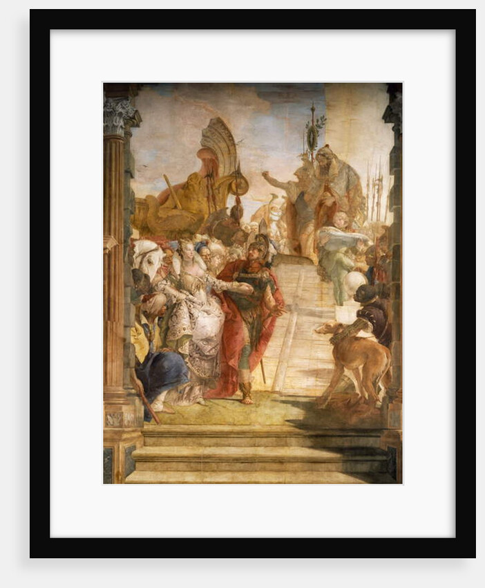 The Meeting of Marc Anthony and Cleopatra, detail, 1746-1747 by Simone II Baschenis