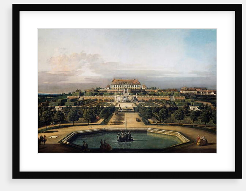 The imperial castle Schlosshof, garden side, 1759-1760 by Bernardo Bellotto