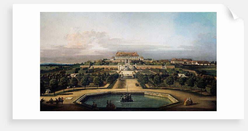 The imperial castle Schlosshof, garden side, 1759-1760 by Bernardo Bellotto