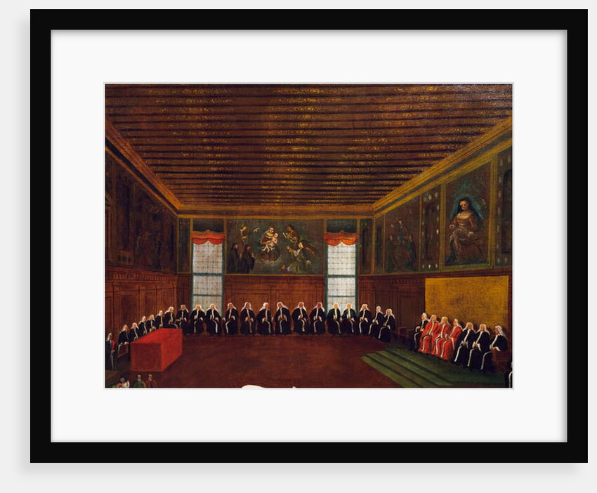 Judgment in hall of Qarantia Criminal by Gabriele Bella