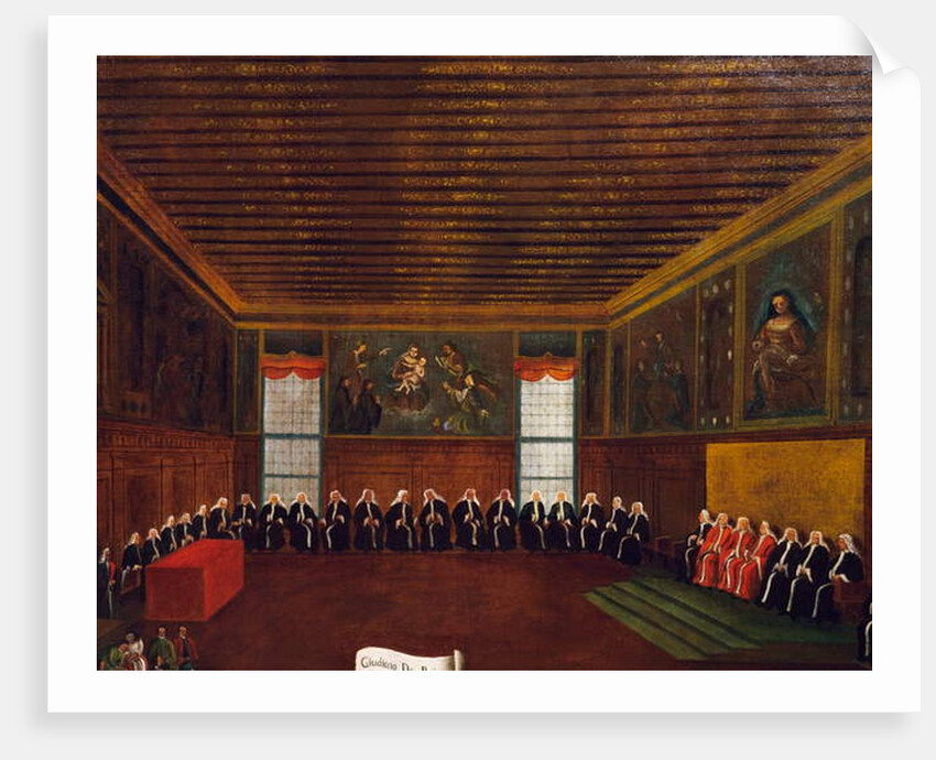 Judgment in hall of Qarantia Criminal by Gabriele Bella