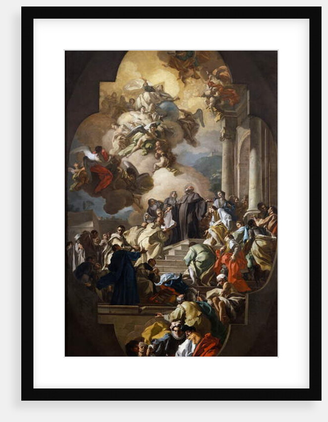 Vision of St. Benedict, 1735-1740 by Francesco de Mura