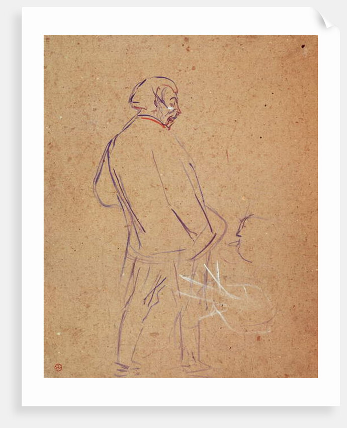 Aristide Bruant singing in his cabaret, 1892 by Henri de Toulouse-Lautrec