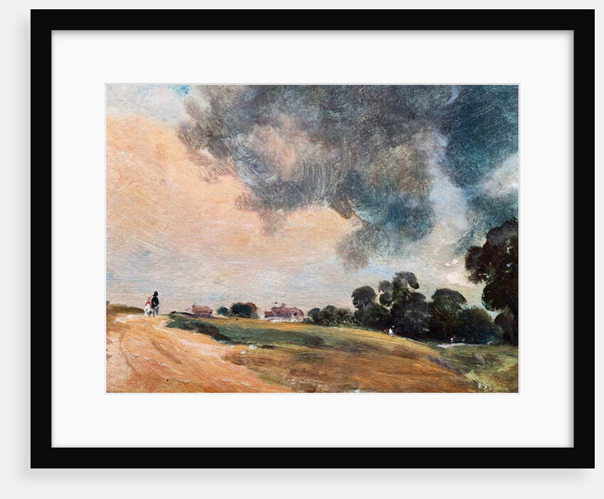 View at Hampstead, looking due East, 1823 by John Constable