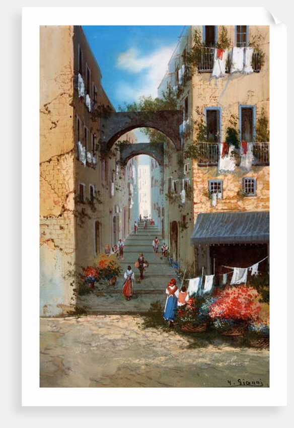 View of Naples by Neapolitan School