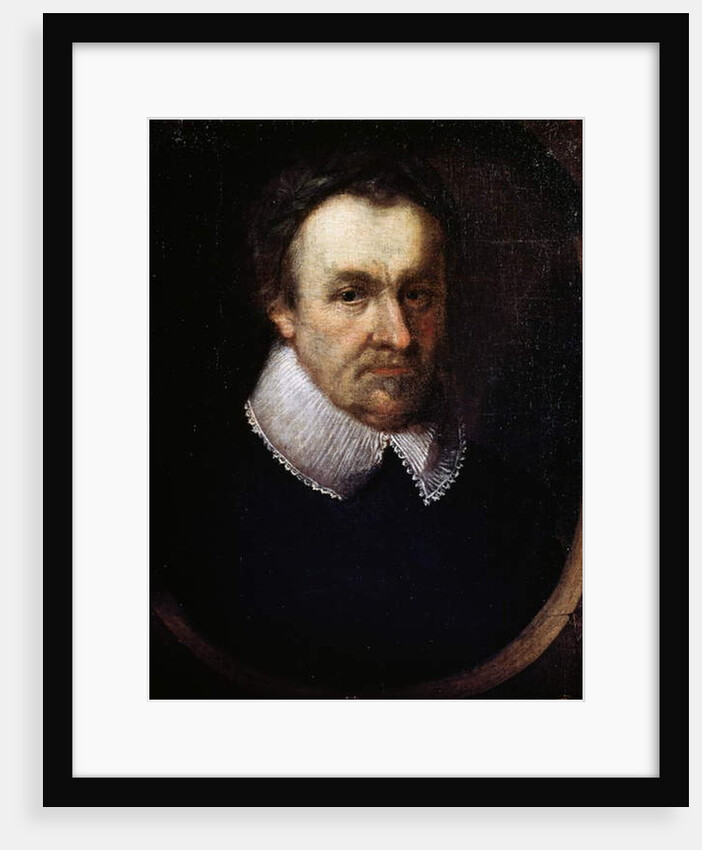 Portrait of Michael Drayton, English poet and playwright, 1628 by English School