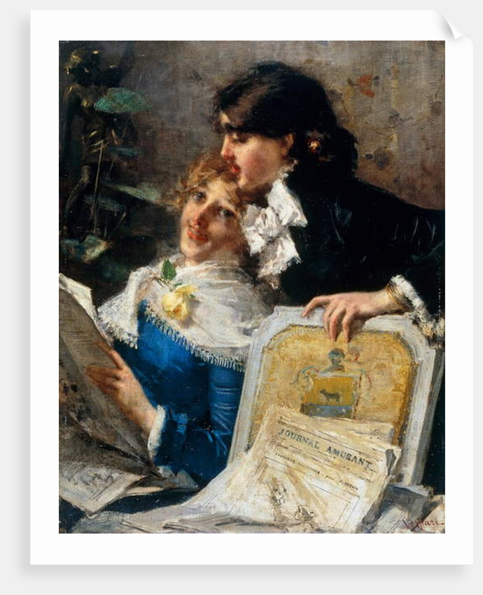 Lovers, 1882 by Virgilio Ripari