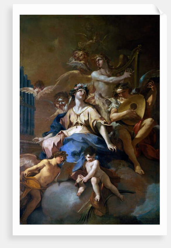 Glory of St Cecilia with musical angels, c.1720 by Sebastiano Galeotti
