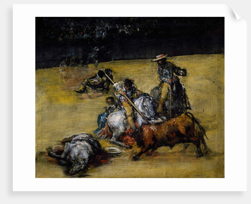 Bullfight, c.1825 by Francisco Jose de Goya y Lucientes