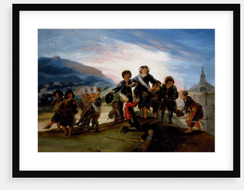 Children playing at soldiers, 1785-1786 by Francisco Jose de Goya y Lucientes