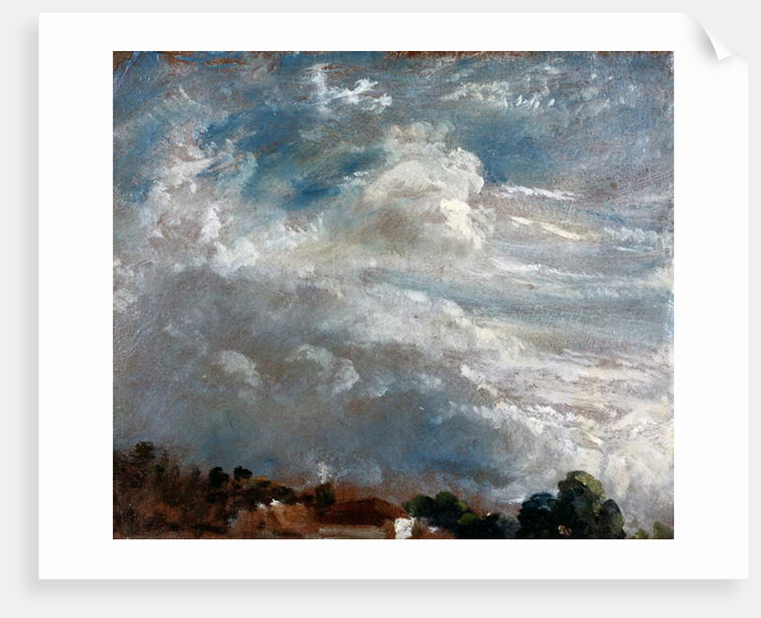Cloud Study: Horizon of Trees, 1821 by John Constable