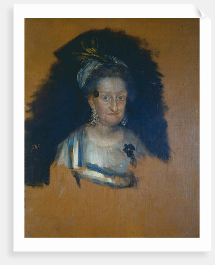 Infanta Maria Josefa, preliminary sketch for the group portrait of The Family of Charles IV, 1800 by Francisco Jose de Goya y Lucientes