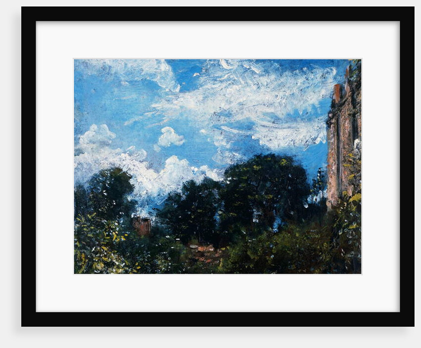 Study of sky and trees by John Constable