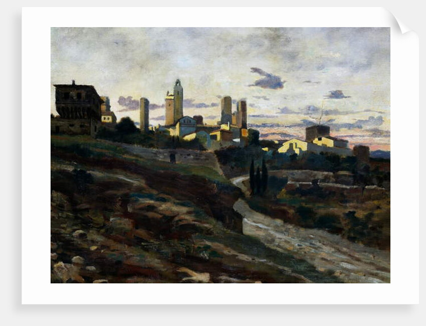 San Gimignano, 1862-1863 by Stanislao Pointeau