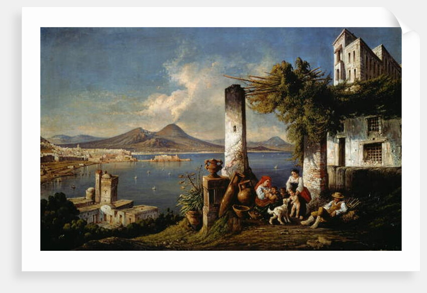 Naples seen from Posillipo by Consalvo Carelli