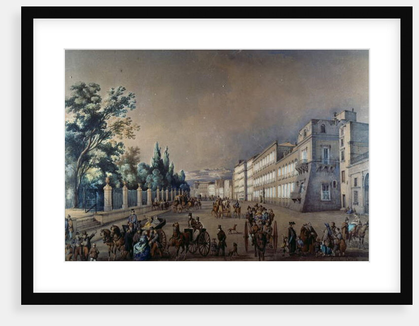 Chiaia's Riviera and Villa Reale by Consalvo Carelli
