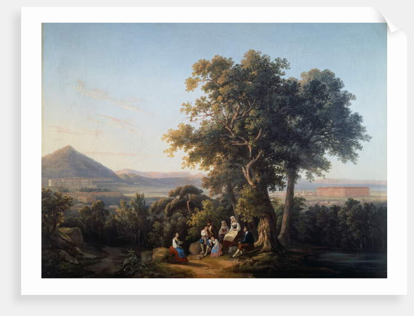 The Caserta plain, 1860 by Alessandro Fergola