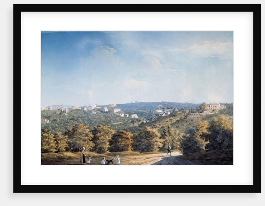 Capodimonte hill and villas along Ponti Rossi road by Luigi Fergola