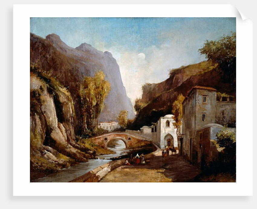 Mills valley in Amalfi by Teodoro Duclere