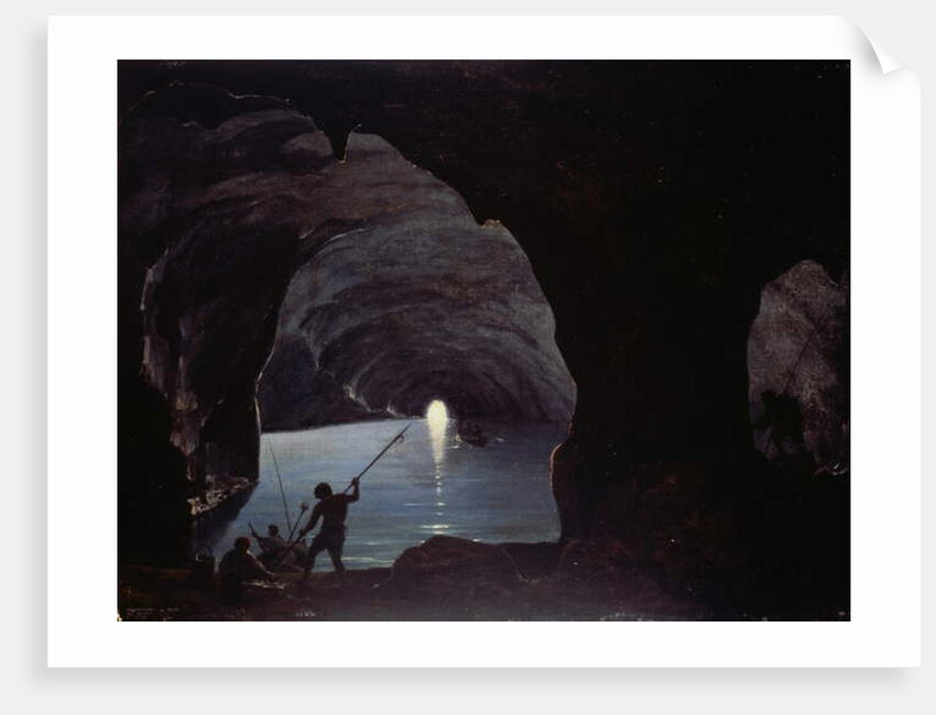 The Blue Grotto, 1825 by François Vervloet