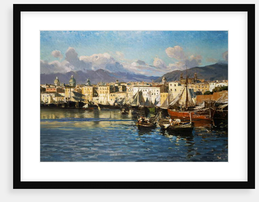 Old Port of Palermo by Ettore de Maria-Bergler