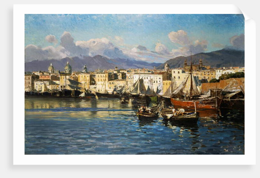Old Port of Palermo by Ettore de Maria-Bergler