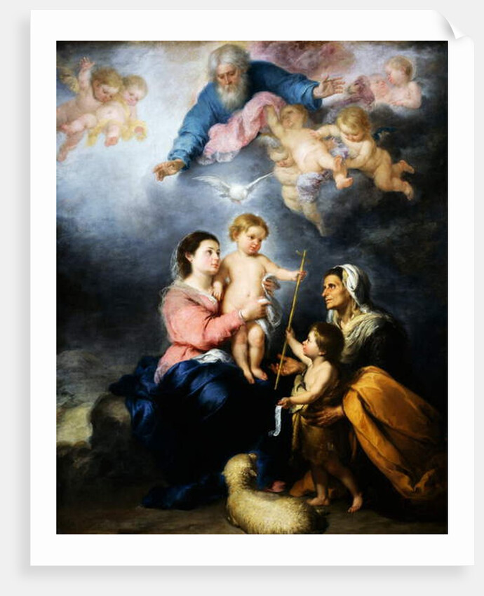 The Holy Family, 1680 by Bartolome Esteban Murillo