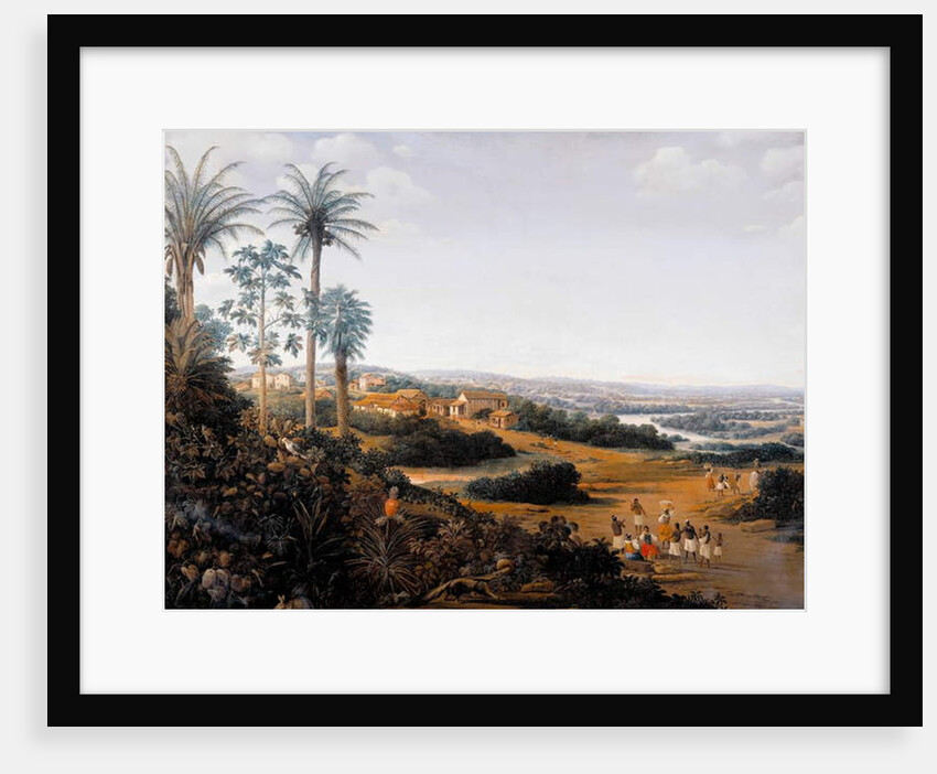 Serinhaem village in Brazil or The home of a sugar cane planter in Brazil by Frans Jansz Post