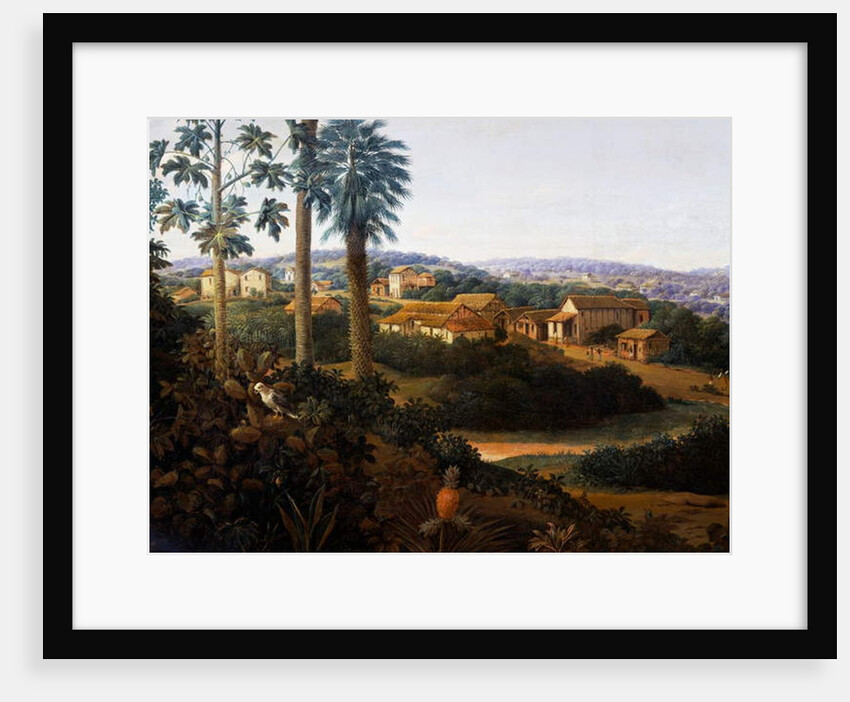 Serinhaem village in Brazil or The home of a sugar cane planter in Brazil by Frans Jansz Post