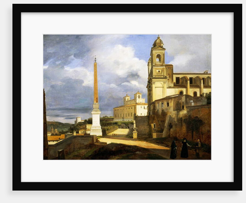 Trinity of Death and Villa Medici in Rome, 1808 by Francois-Marius Granet