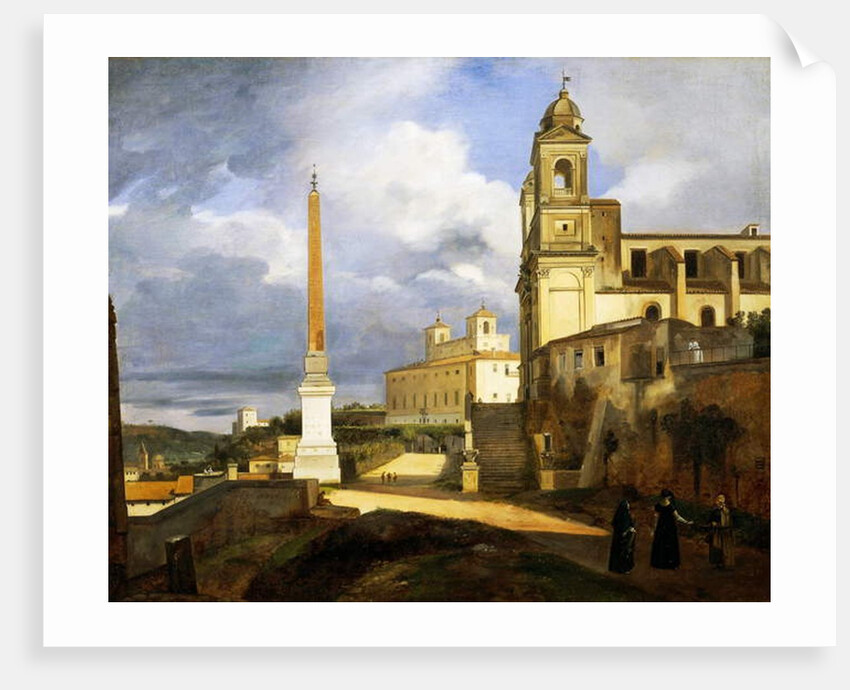 Trinity of Death and Villa Medici in Rome, 1808 by Francois-Marius Granet