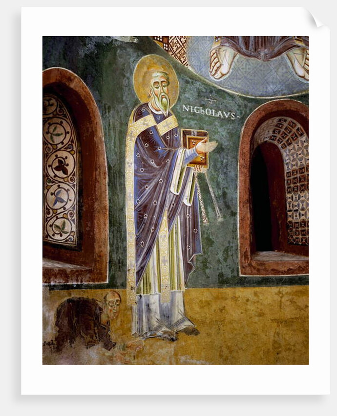 St Nicola, detail by Byzantine